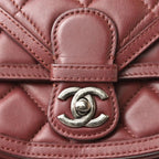 Brown Fabric Chanel Shoulder Bag