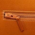 Brown Fabric Chanel Wallet On Chain