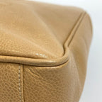 Brown Fabric Chanel Shoulder Bag