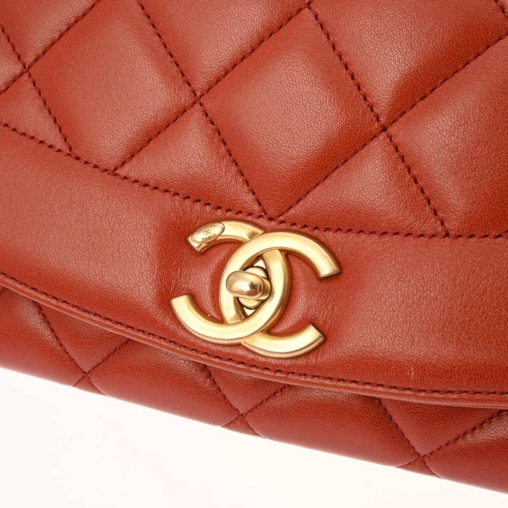 Brown Leather Chanel Shoulder Bag