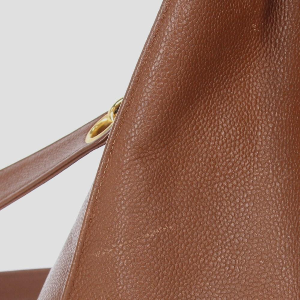 Brown Leather Chanel Shoulder Bag
