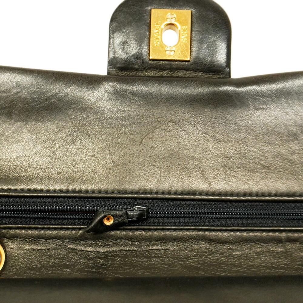 Brown Leather Chanel Flap Bag