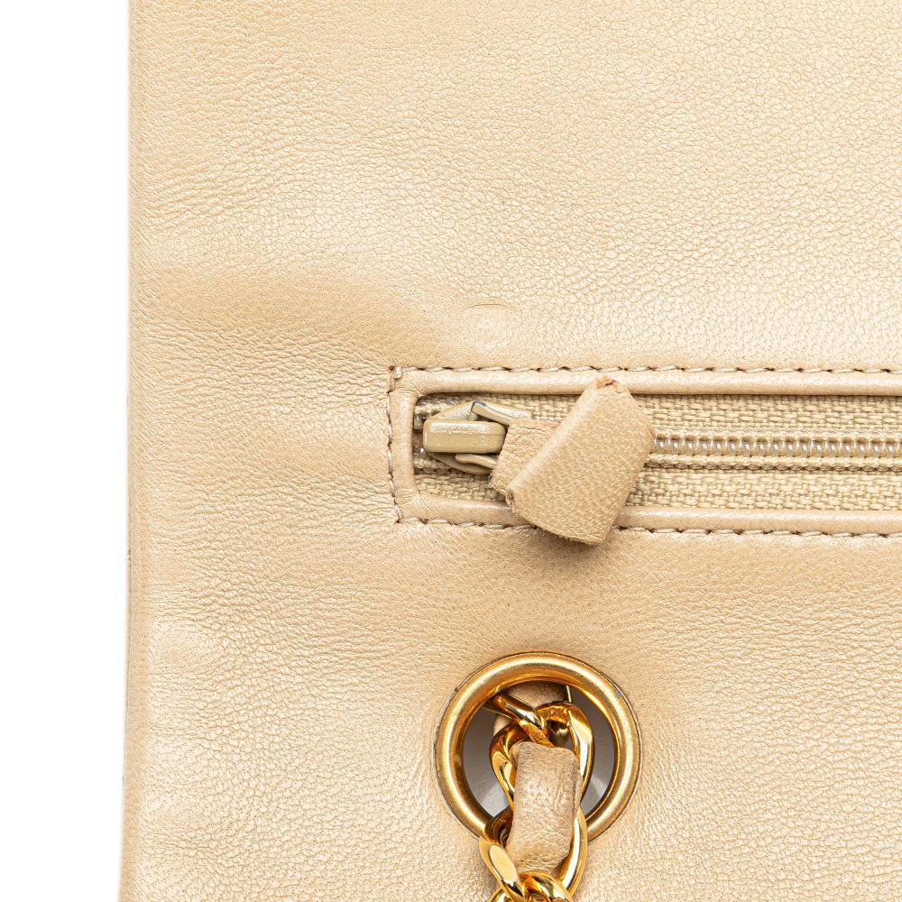 Brown Leather Chanel Flap Bag