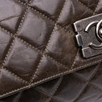 Brown Leather Chanel Flap Bag