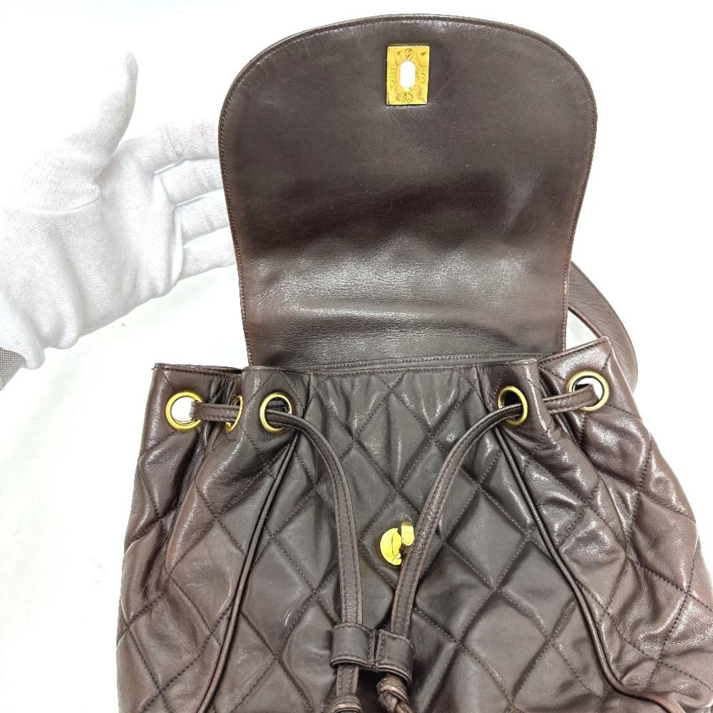 Brown Leather Chanel Shoulder Bag