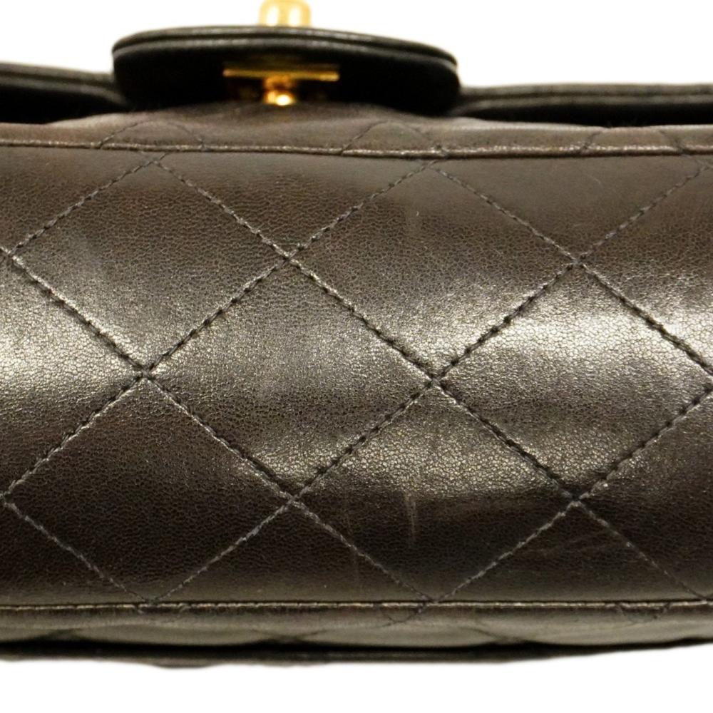 Brown Leather Chanel Flap Bag