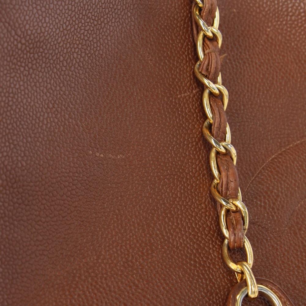 Brown Leather Chanel Shoulder Bag