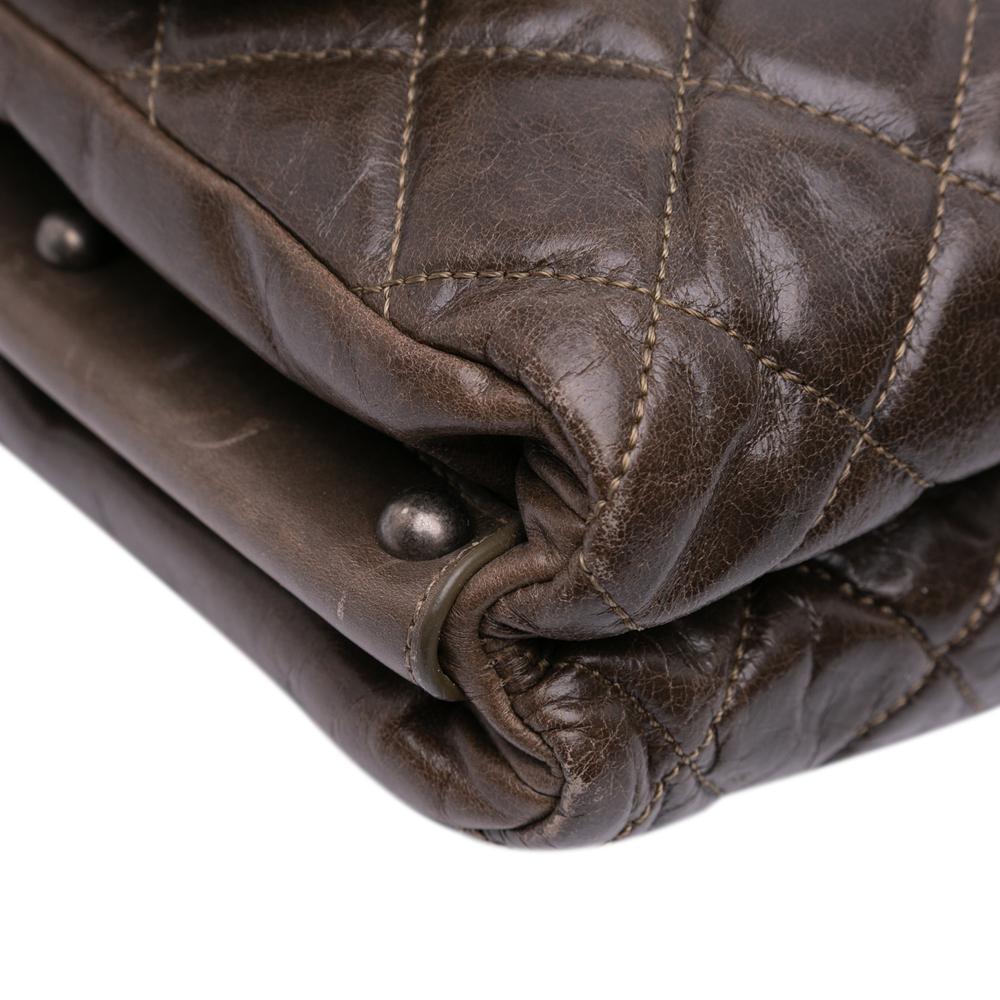 Brown Leather Chanel Flap Bag