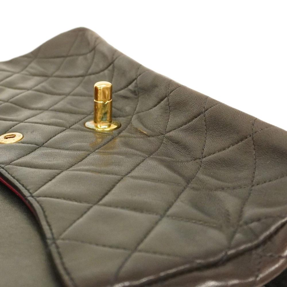 Brown Leather Chanel Flap Bag