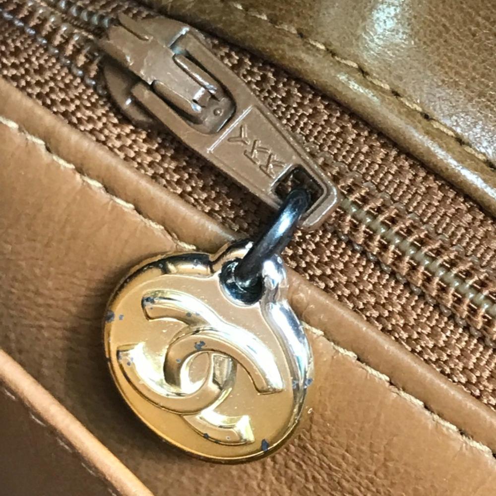 Brown Leather Chanel Shoulder Bag