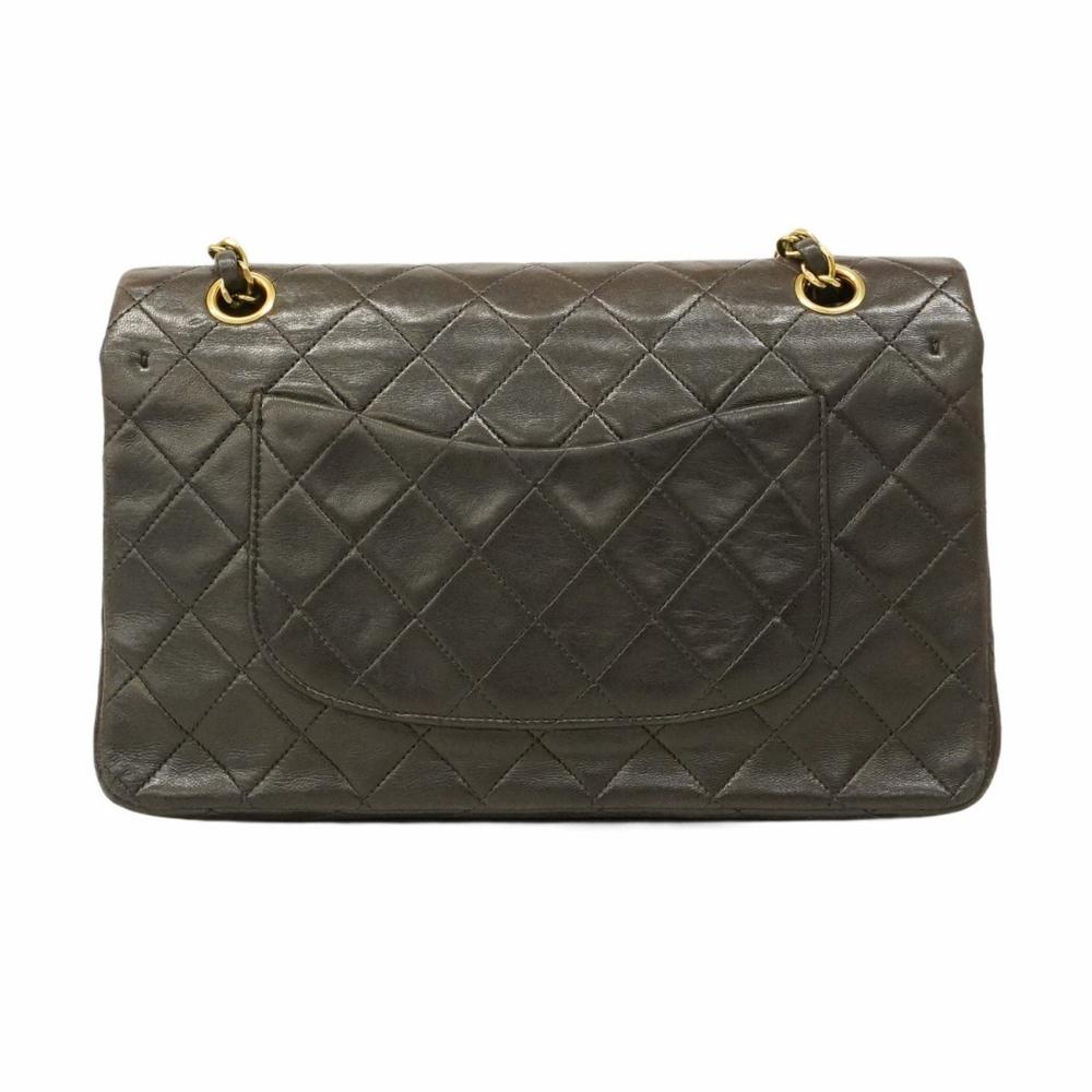 Brown Leather Chanel Flap Bag