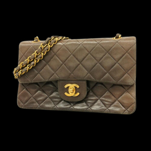 Brown Leather Chanel Flap Bag