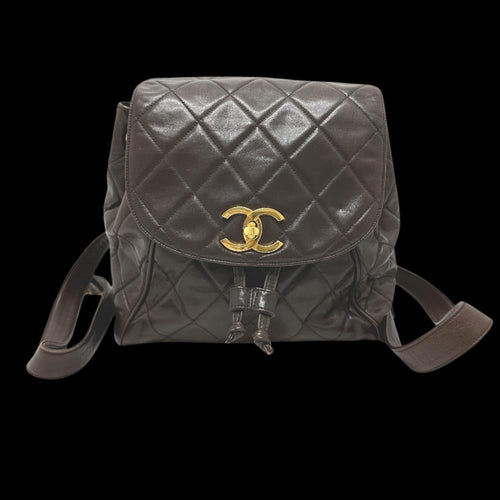 Brown Leather Chanel Shoulder Bag