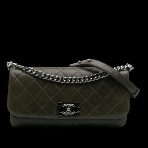 Brown Leather Chanel Flap Bag