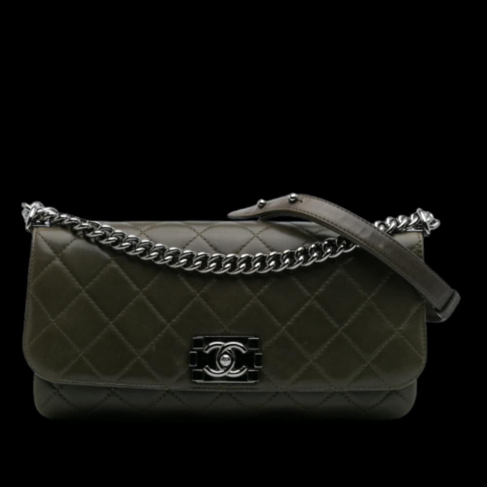Brown Leather Chanel Flap Bag