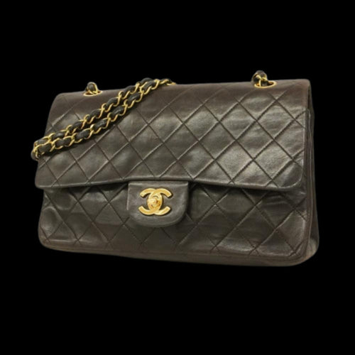 Brown Leather Chanel Flap Bag
