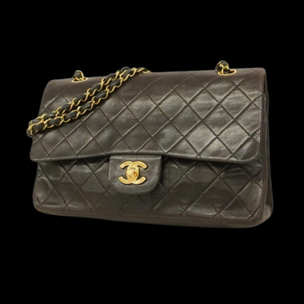 Brown Leather Chanel Flap Bag