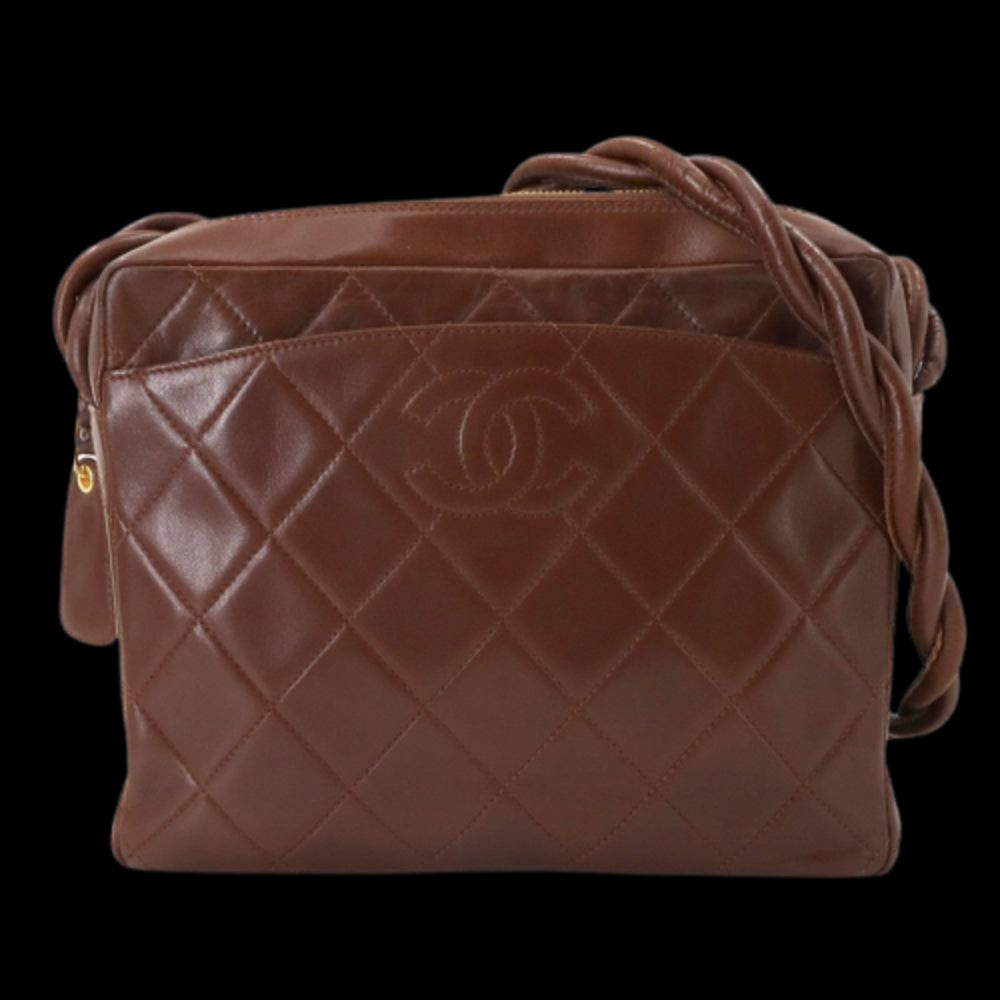 Brown Leather Chanel Shoulder Bag
