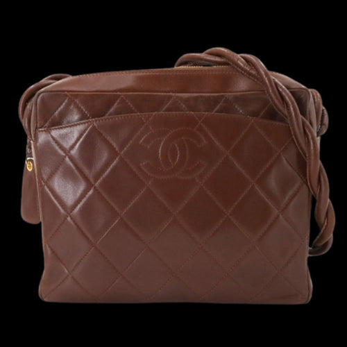 Brown Leather Chanel Shoulder Bag