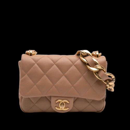 Brown Leather Chanel Flap Bag