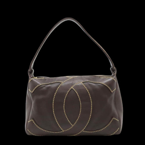 Brown Leather Chanel Shoulder Bag