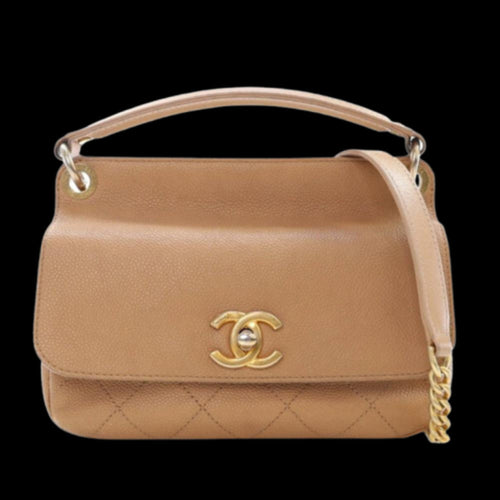 Brown Leather Chanel Flap Bag