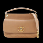 Brown Leather Chanel Flap Bag