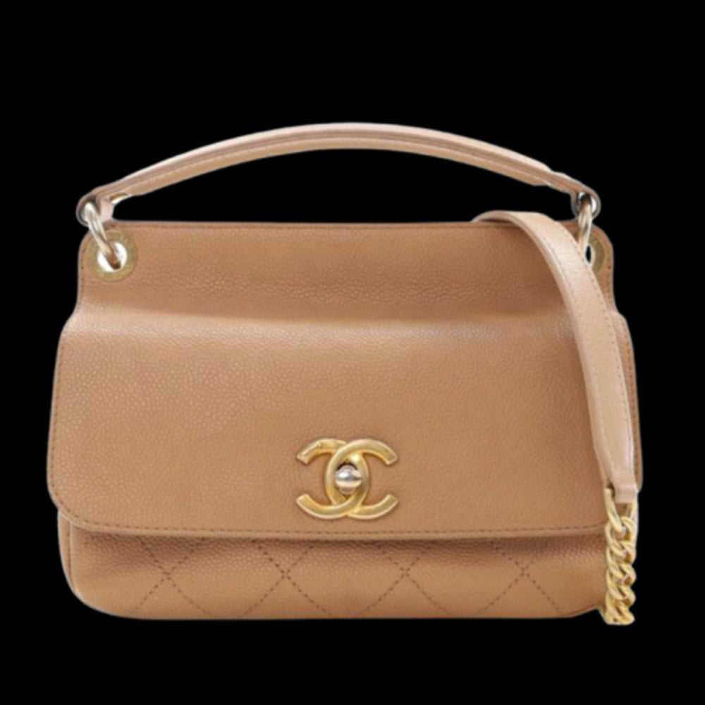 Brown Leather Chanel Flap Bag
