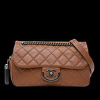 Brown Leather Chanel Flap Bag