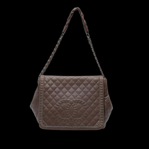 Brown Leather Chanel Flap Bag