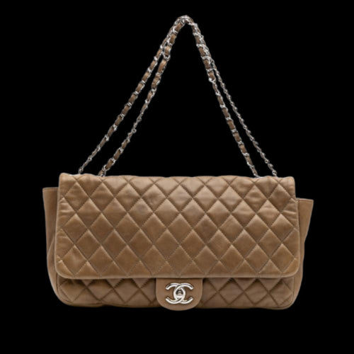 Brown Leather Chanel Flap Bag