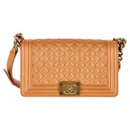 Brown Leather Chanel Flap Bag