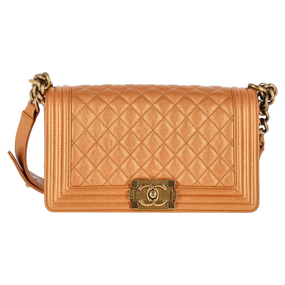 Brown Leather Chanel Flap Bag
