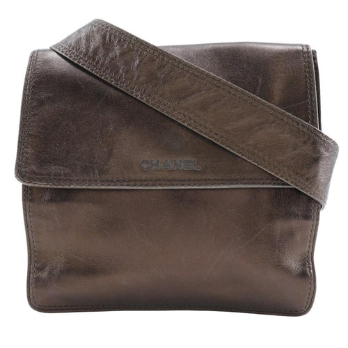 Brown Leather Chanel Shoulder Bag