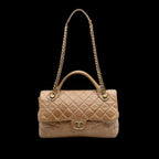 Brown Leather Chanel Flap Bag