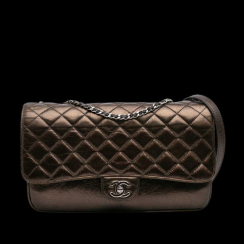 Brown Leather Chanel Flap Bag