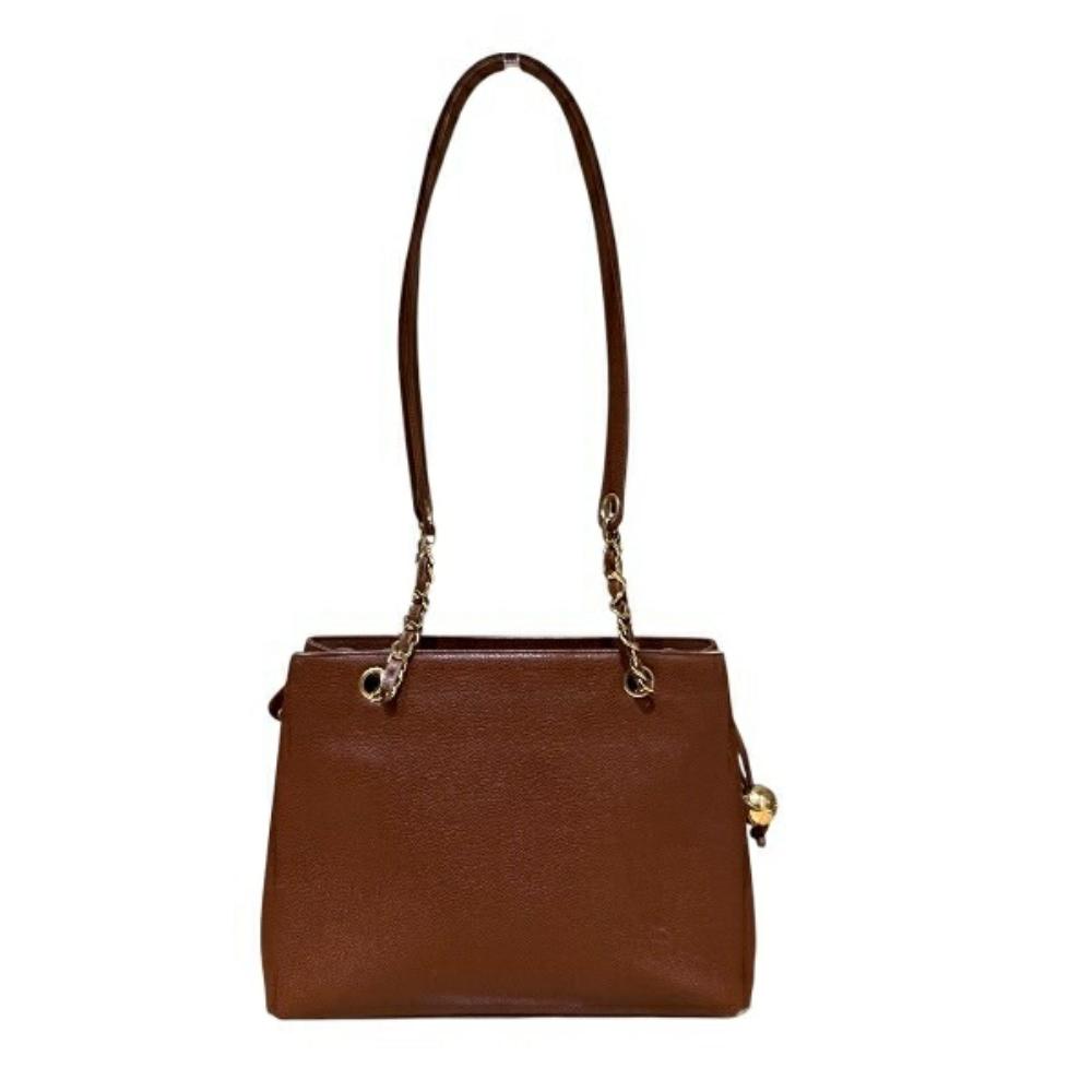 Brown Leather Chanel Shoulder Bag