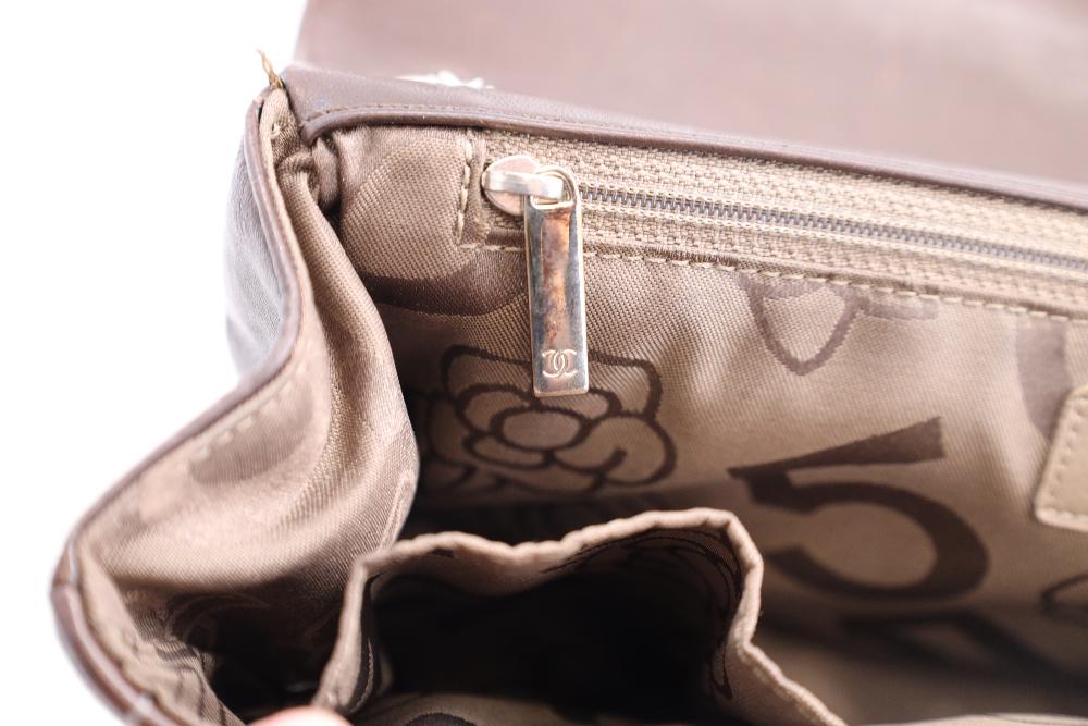 Brown Leather Chanel Flap Bag