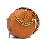 Brown Leather Chanel Crossbody Bag