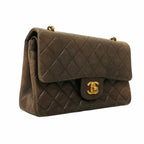 Brown Leather Chanel Flap Bag