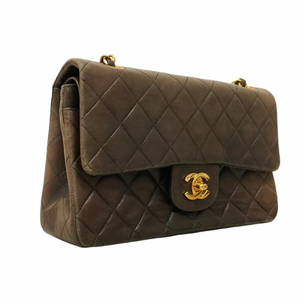 Brown Leather Chanel Flap Bag