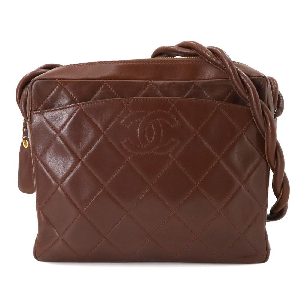 Brown Leather Chanel Shoulder Bag