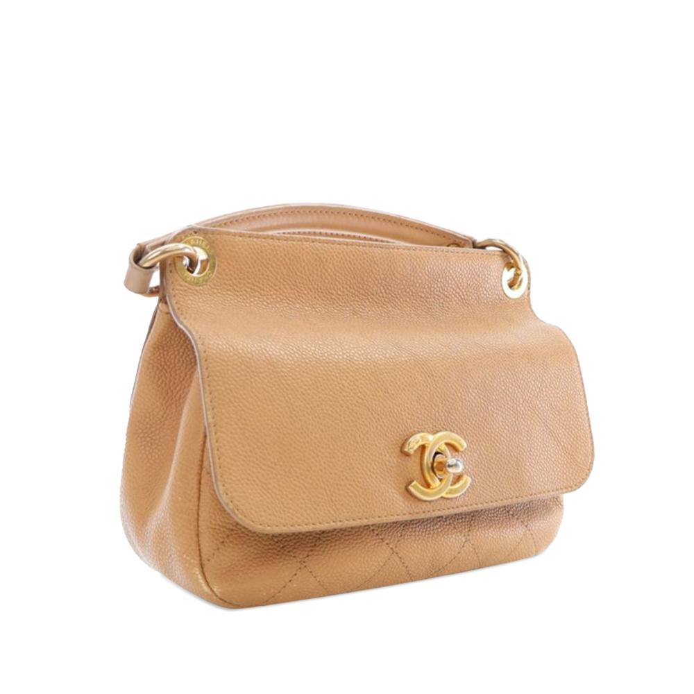 Brown Leather Chanel Flap Bag