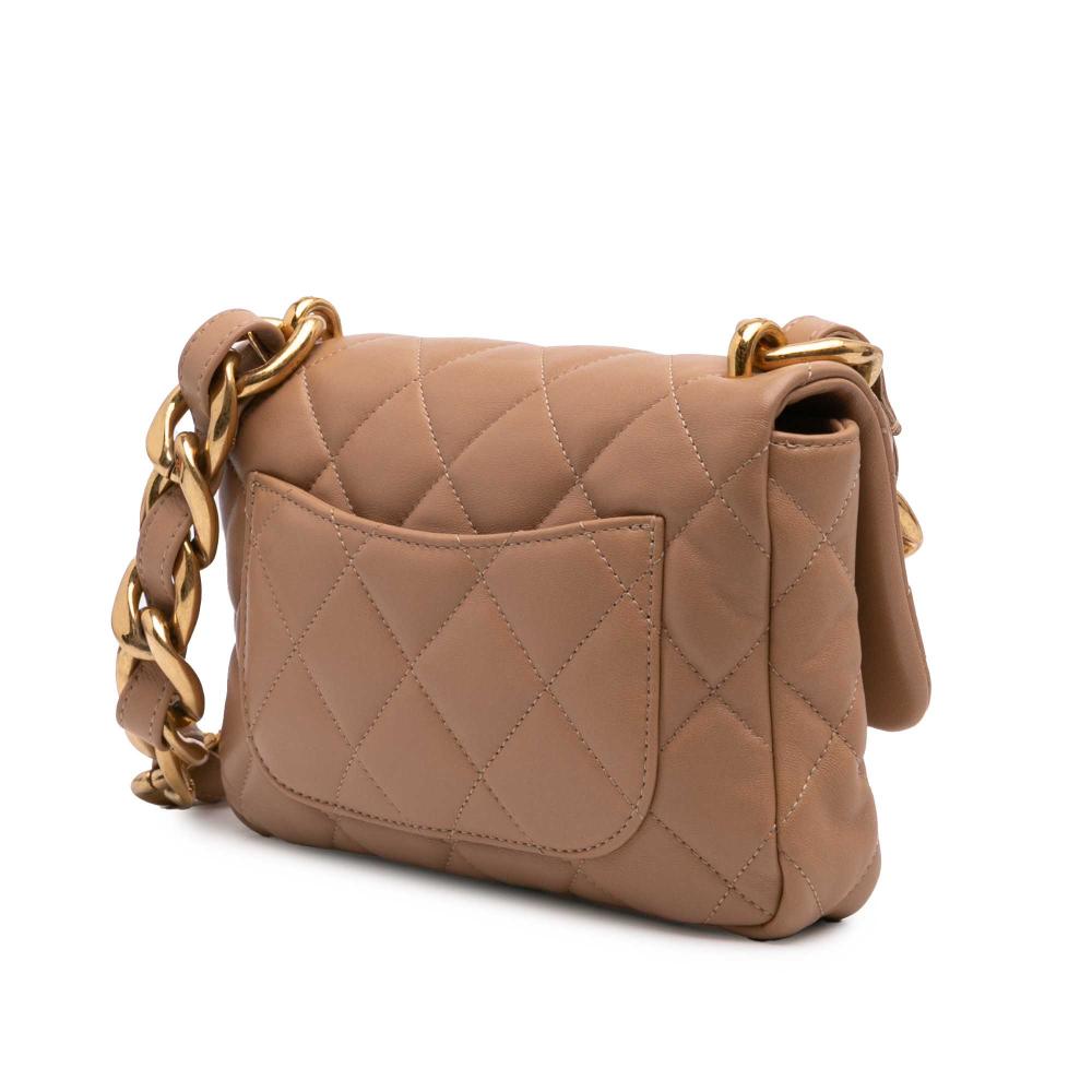Brown Leather Chanel Flap Bag
