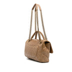 Brown Leather Chanel Flap Bag