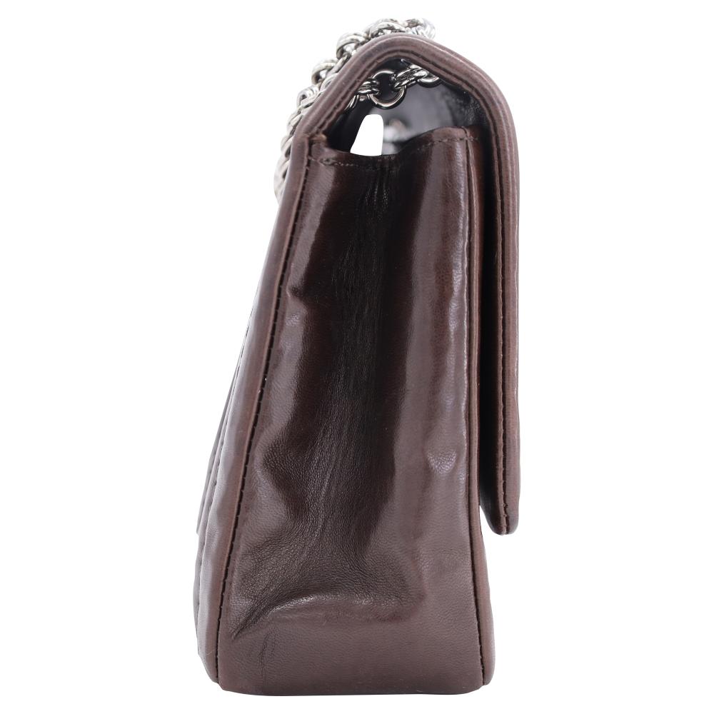 Brown Leather Chanel Flap Bag