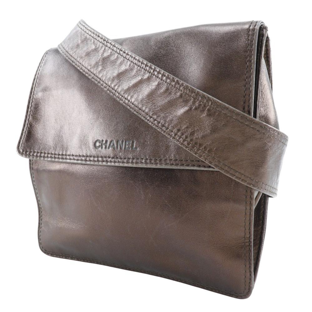 Brown Leather Chanel Shoulder Bag