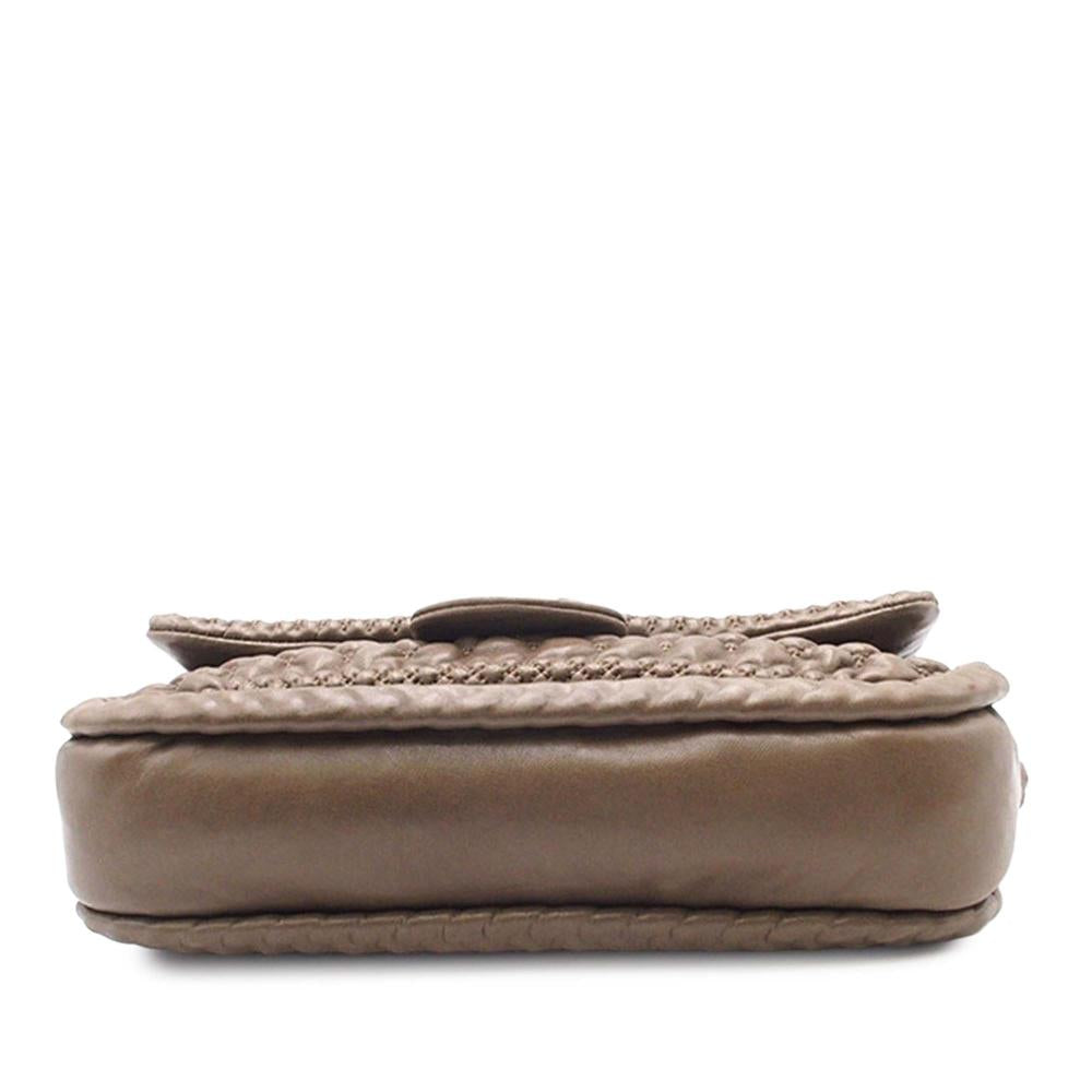 Brown Leather Chanel Flap Bag