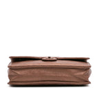 Brown Leather Chanel Wallet On Chain