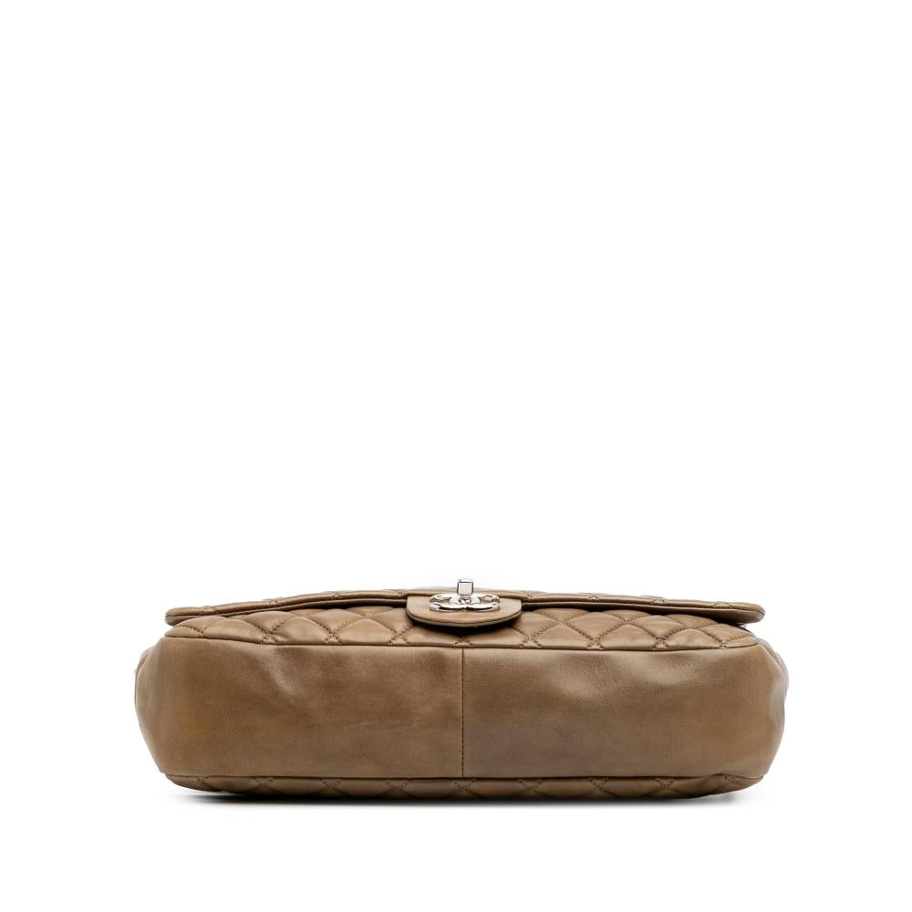 Brown Leather Chanel Flap Bag